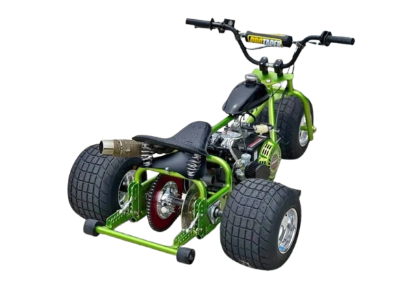 Green Mini Trike motorcycle Green Mini Trike motorcycle