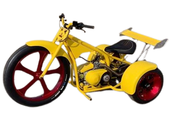 Yellow Motorized Drift Trike